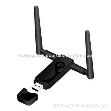 300Mbps Wireless Card with 2T2R Antennas, Supports 2.4GHz Band